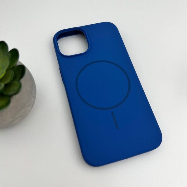 Чохол для смартфона Silicone Case Magnetic для Apple iPhone 15 Pro Porcelain Blue 666-03876 фото