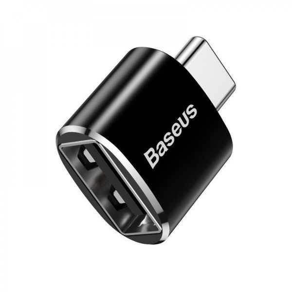 Переходник OTG Baseus USB to Type-C Black CATOTG-01 фото