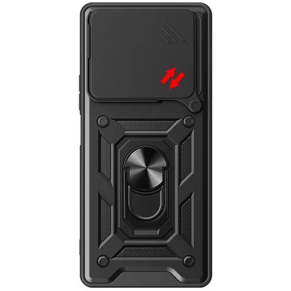 Ударопрочный чехол Camshield Serge Ring для Xiaomi Redmi 13 4G / Poco M6 4G Black 777-04361 фото