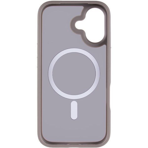 TPU+PC чохол Metal Buttons with MagSafe для Apple iPhone 17 (6.3") Grey 777-08229 фото