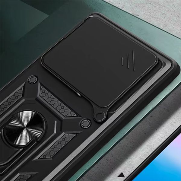 Ударопрочный чехол Camshield Serge Ring для Xiaomi Redmi 13 4G / Poco M6 4G Black 777-04361 фото