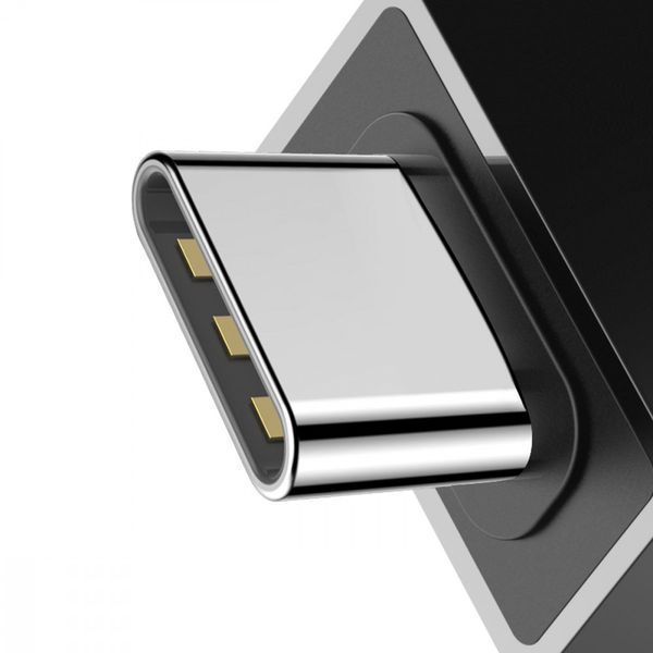 Переходник OTG Baseus USB to Type-C Black CATOTG-01 фото