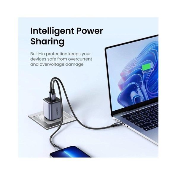 Сетевое зарядное устройство UGREEN CD294 Nexode 45W Charger EU (Space Gray)(UGR-90573) 656-01381 фото