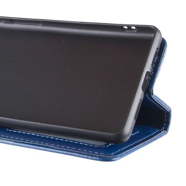 Кожаный чехол-книжка GETMAN Gallant (PU) для ZTE Blade A75 4G Синий 777-06157 фото