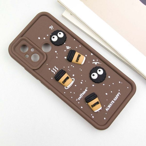 Чохол TPU Toys Case для Xiaomi Redmi 12C / Poco C55 Brown/Always Happy 777-03857 фото