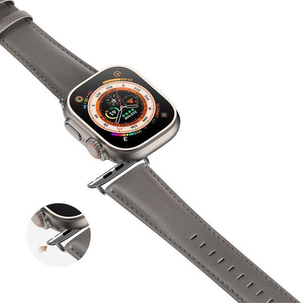 Ремінець Dux Ducis Leather Strap Classic для Apple Watch 38/40/41/42mm(ser.10) Grey 212-01789 фото
