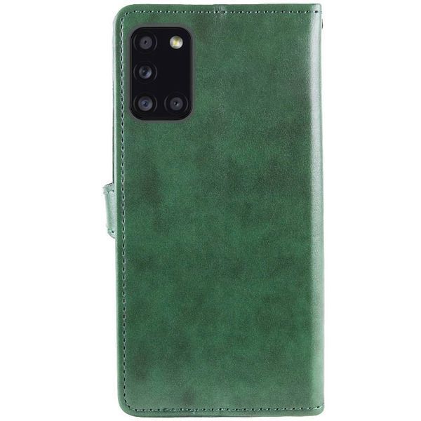 Шкіряний чохол-книжка GETMAN Gallant (PU) для Samsung Galaxy A31 Green 777-06557 фото
