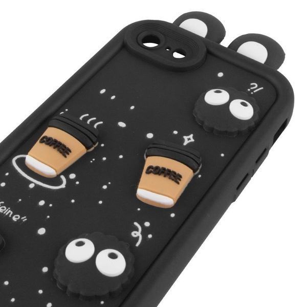 Чехол TPU Toys Case with Ears для Apple iPhone 7 / 8 / SE (2020) Black 208-05414 фото