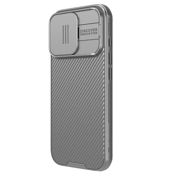 Карбоновая накладка Nillkin CamShield Pro для Apple iPhone 16 Pro (6.3") Titanium Gray 777-08138 фото