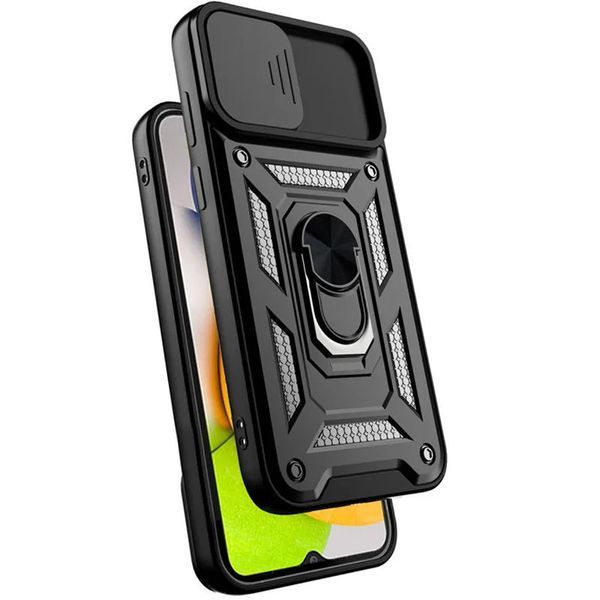 Ударопрочный чехол Camshield Serge Ring для Samsung Galaxy A03 Black 777-04606 фото