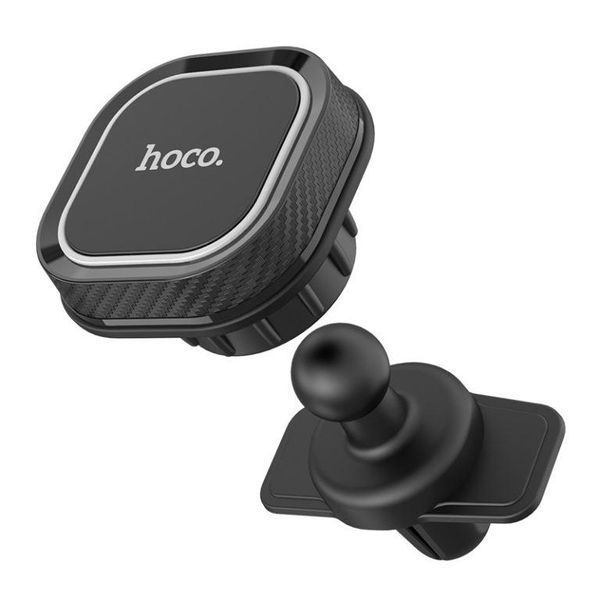 Автодержатель для телефона HOCO CA52 Intelligent air outlet in-car holder Black+Gray 6931474707529 фото