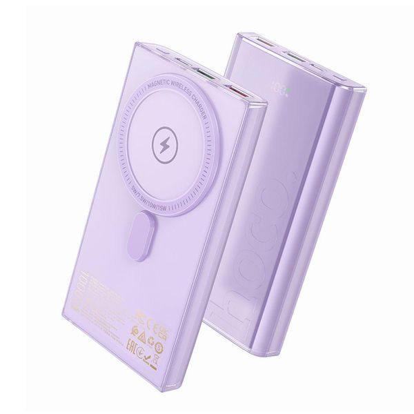Power Bank Hoco Q22 22.5W+PD20W Taurus magnetic digital display 10000mAh Білий 656-01460 фото