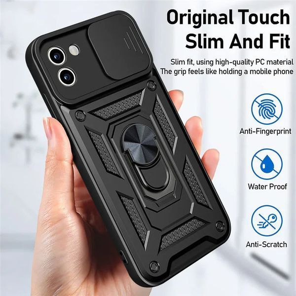 Ударопрочный чехол Camshield Serge Ring для Samsung Galaxy A03 Black 777-04606 фото