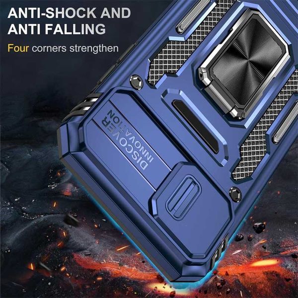 Ударостійкий чохол Camshield Army Ring для Apple iPhone 7 / 8 / SE (2020) (4.7") Navy Blue 777-05041 фото