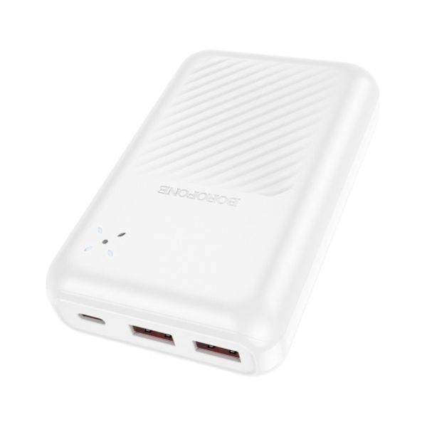 Зовнішній акумулятор BOROFONE BJ30A Starlight 22.5W+PD20W fully compatible power bank(20000mAh) White 216-00146 фото