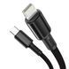 Кабель Baseus High Density Braided Fast Charging Data Cable Type-C to iP PD 20W 1m Black CATLGD-01 фото 3