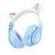 Бездротові накладні навушники HOCO W42 Cat ears BT headphones Crystal Blue 6931474795861 фото