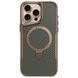 TPU+PC чохол Metal Buttons with MagSafe Carbon Ring для Apple iPhone 15 Pro (6.1") Gold 777-08082 фото 1