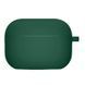 Силіконовий футляр з мікрофіброю для навушників Airpods 4 Pine green 203-00377 фото