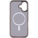 TPU+PC чохол Metal Buttons with MagSafe для Apple iPhone 17 (6.3") Grey 777-08229 фото 3