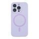 Чохол Glow Silicone Case Full Camera with Magsafe для iPhone 15 Pro Max Light purple 214-04057 фото