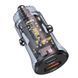 Автомобільний зарядний пристрій Usams US-CC164 C32 30W Transparent A+C Mini Car Charger 656-00561 фото 2