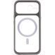 Чехол TPU+PC GETMAN Moon Clear with MagSafe для Apple iPhone 12 Pro (6.1") Grey 656-08452 фото 3
