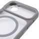 Чохол TPU+PC GETMAN Moon Clear with MagSafe для Apple iPhone 14 (6.1") Grey 656-08402 фото 5