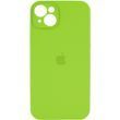 Силиконовый чехол с закрытой камерой для iPhone 14 Shiny Green 666-00821 фото