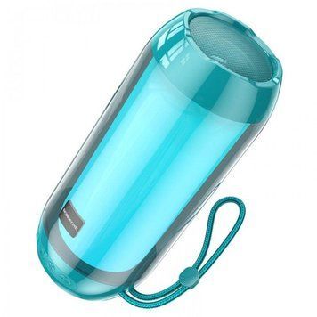 Портативна колонка BOROFONE BR25 Crazy sound colorful luminous BT speaker Peacock Blue 656-00711 фото