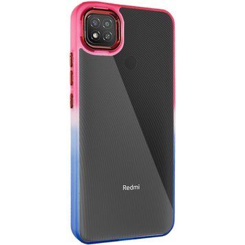 Чехол TPU+PC Fresh sip series для Xiaomi Redmi 9C Синий / Розовый 777-06658 фото