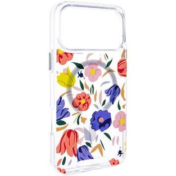 TPU+PC чехол Clear Garden with MagSafe для Apple iPhone 17 Pro (6.3") Tropical Art 777-08198 фото
