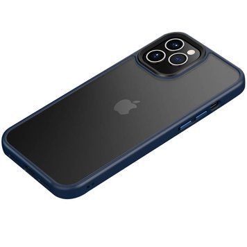 TPU+PC чехол Metal Buttons для Apple iPhone 11 Pro Max (6.5") Синий 777-08334 фото