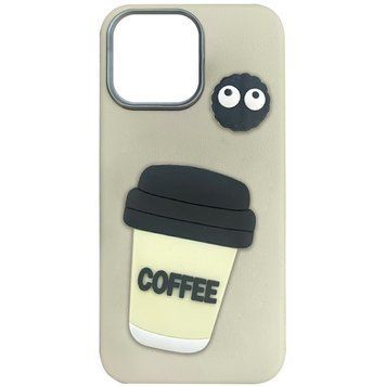 Чехол TPU Leather Toys для iPhone 16 Pro (6.3") Coffee / Sand 555-00784 фото