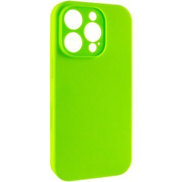 Силіконовий чохол Silk Full Camera Protective для Apple iPhone 16 Pro (6.3") Acid Green 777-09589 фото