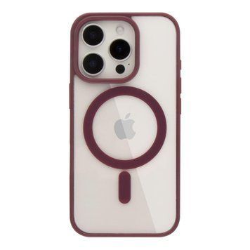 Чохол NEW TPU Color with Magsafe для iPhone 16 Pro Wine Red 214-02571 фото