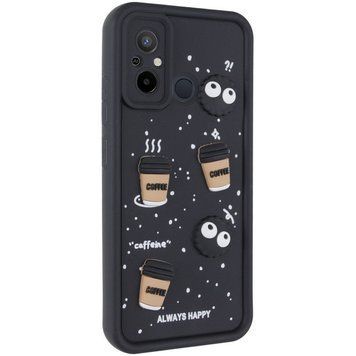 Чохол TPU Toys Case для Xiaomi Redmi 12C / Poco C55 Black/Always Happy 777-03858 фото