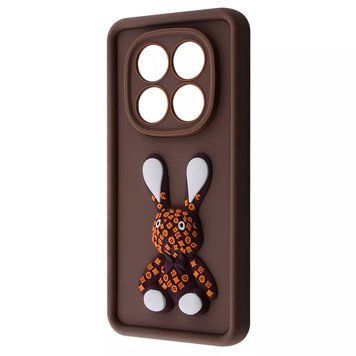 Чехол Pretty Things Case для Xiaomi Redmi Note 14 Pro+ Brown/Rabbit 777-02138 фото