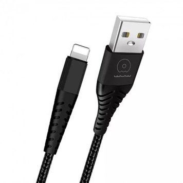 Кабель для заряджання та передачі даних WUW X177 USB to Lightning Чорний 1 м 209-00051 фото