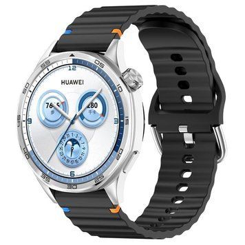 Силіконовий ремінець Wavy для Smart Watch 22mm Black 212-01690 фото