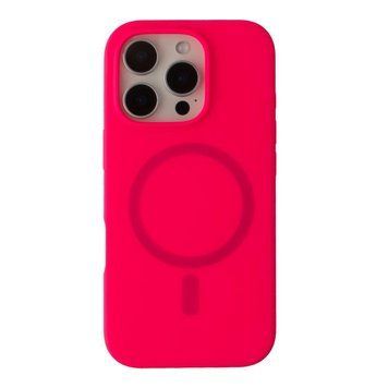 Чехол Glow Silicone Case with Magsafe для iPhone 16 Pro Hot pink 214-03958 фото