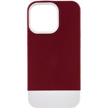 Чехол TPU+PC Bichromatic для Apple iPhone 13 Pro Max (6.7") Wine / White 555-04008 фото