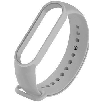 Силіконовий ремінець для Xiaomi Mi Band 3/4 Gray 212-01184 фото