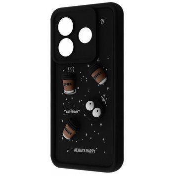 Чехол Pretty Things Case для Xiaomi Redmi Note 14 5G Black/Coffee 777-02393 фото