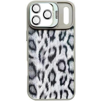 Чехол TPU+PC Wild Leopard with MagSafe and Lens для Apple iPhone 17 Pro Max (6.9") Grey 656-08227 фото
