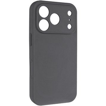 Силиконовый чехол Silk Full Camera Protective для Apple iPhone 17 Pro (6.3") Dark Gray 777-09939 фото
