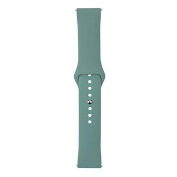 Ремінець Универс 22mm Silicone Original Button Design для Samsung/Amazfit/Huawei Pine Green 212-02772 фото