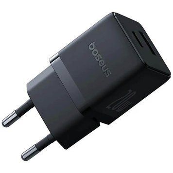 Сетевое зарядное устройство Baseus Palm Fast Charger C+U 20W EU Cluster Black P10111608113-00 фото