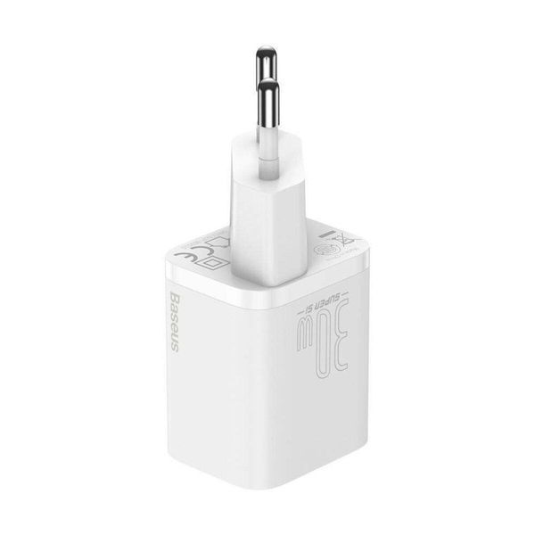 Мережевий зарядний пристрій Baseus Super Si quick charger IC 30W EU White 656-01317 фото
