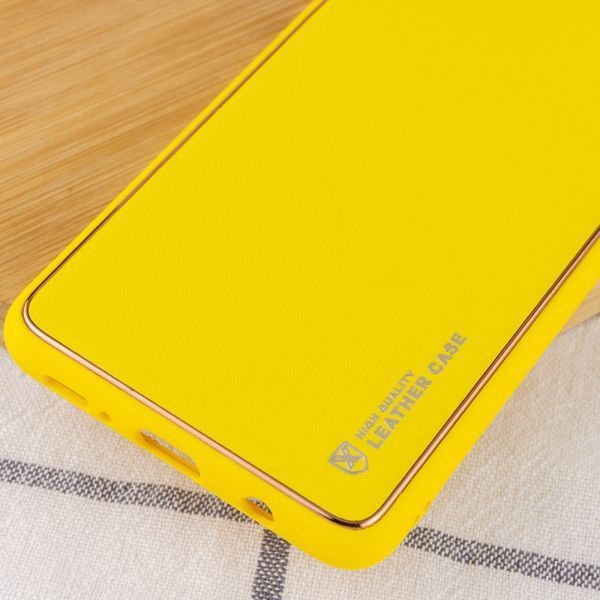 Шкіряний чохол Xshield для Xiaomi 14 Жовтий / Yellow ILSO-00000069361-3 фото